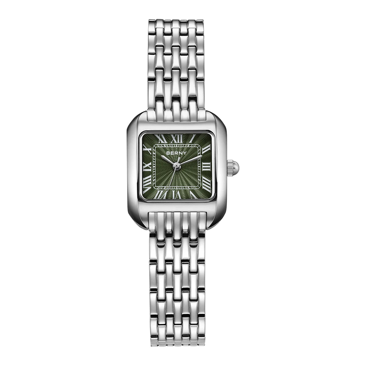 Captivating BERNY 2706VLS — Women's Square Watch, Roman Numeral Dial, Elegant Style