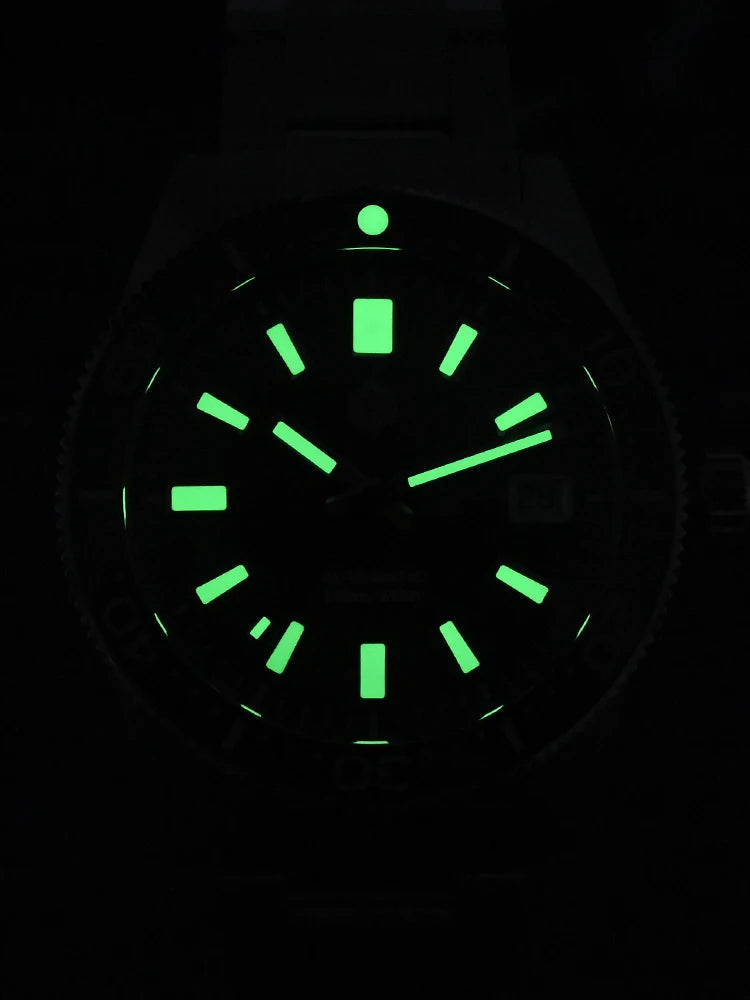San Martin SN0007 — 62MAS-Style Automatic Diver, Sunburst Dial, 200M Water Resistant [Multiple Dial & Strap Options]