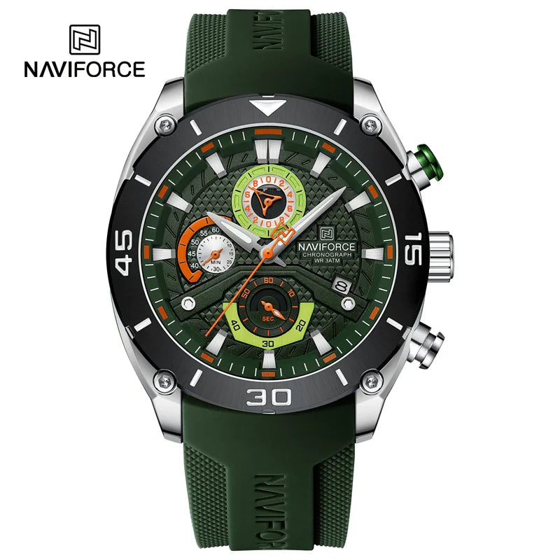 Mens NAVIFORCE Chronograph Watch — Bold Military Looks combined with everday style, Built to Perform