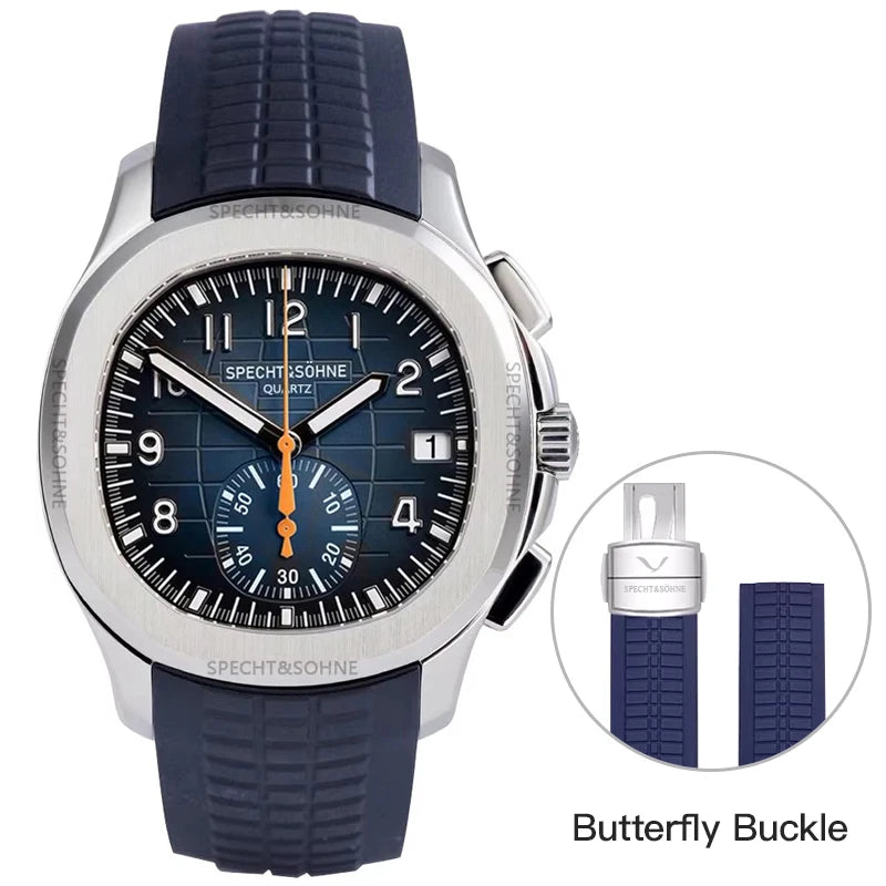 Specht & Söhne New Classic Sports Watch — Chronograph-Style Dial, 50M Waterproof [Multiple Colour Choices]