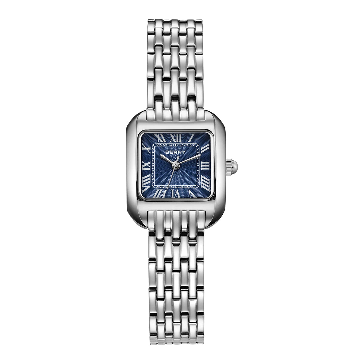 Captivating BERNY 2706VLS — Women's Square Watch, Roman Numeral Dial, Elegant Style