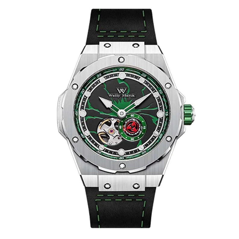 WM Watch Automatic Miyota 8215 — Japanese Automatic Movement, Stainless Steel Case & Leather Band, Sapphire Crystal, 100m Water Resistance, Limited Edition {Colour & Strap Choices]