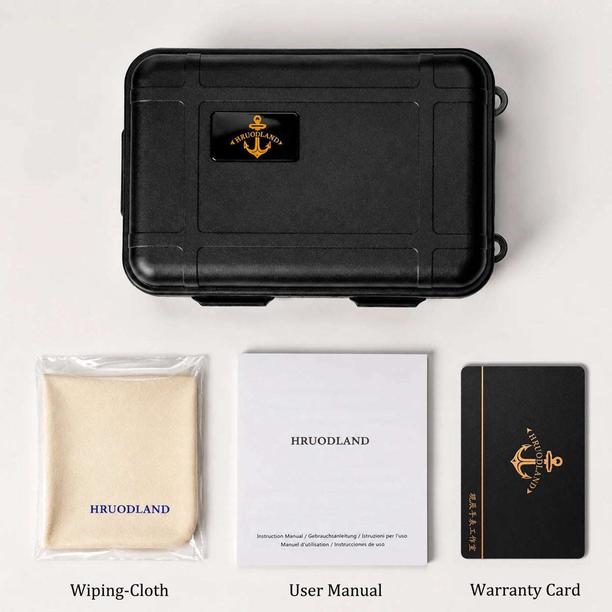 HRUODLAND HG016 gift box, manual and accessories