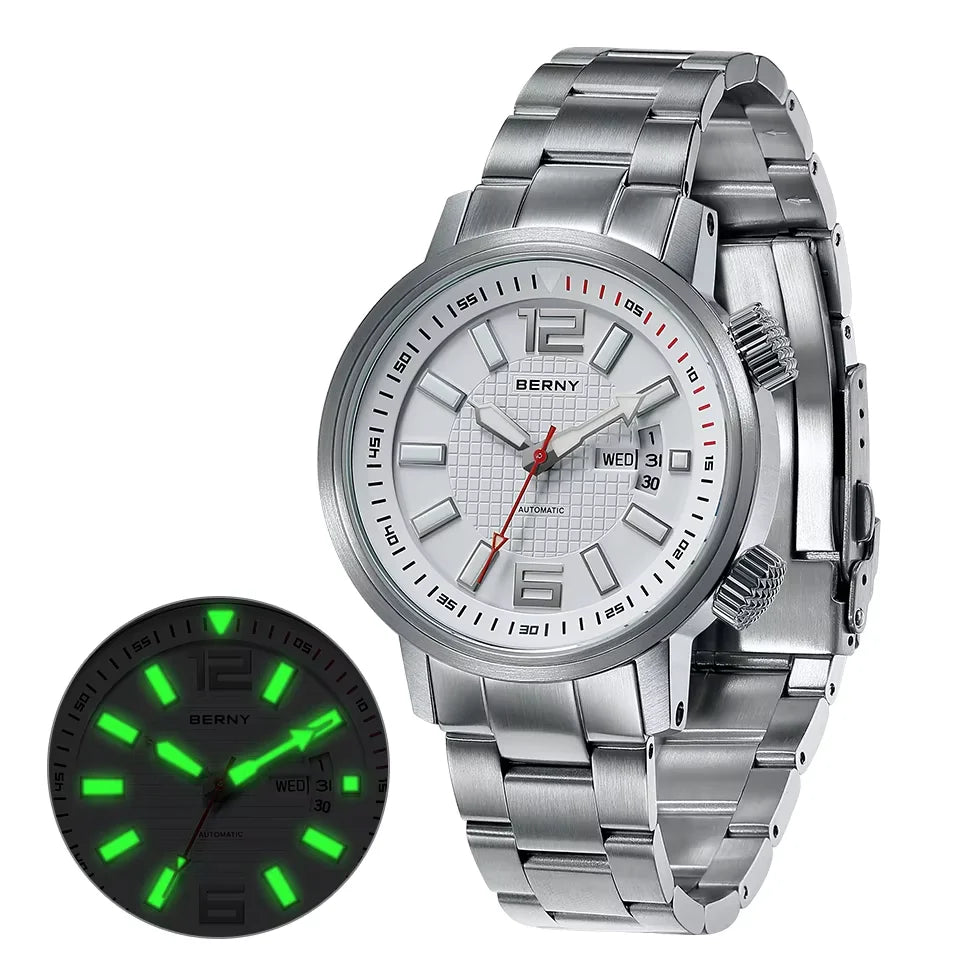 Serious Diver, Serious Value — BERNY 200m Automatic Watch [Colour & Strap Options]