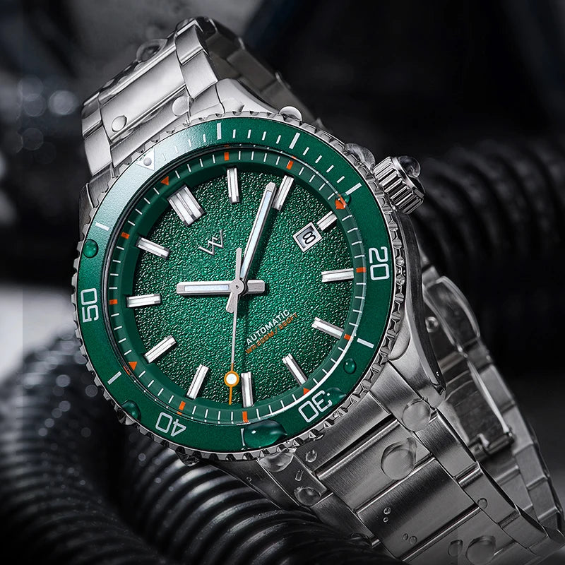 Welly Merck WM046 — Automatic Dive Watch, Miyota 8215, Sapphire Crystal, 200m Waterproof [Colour Options]