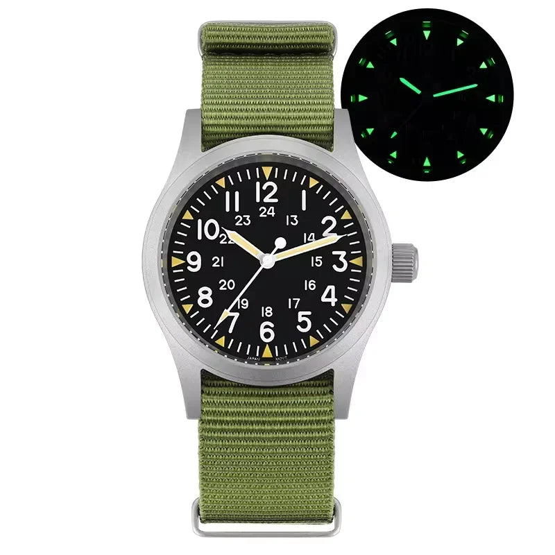 Real Value, Real Movement — Militado ML05 Military Watch, Genuine Miyota, 100M [Colour Options]