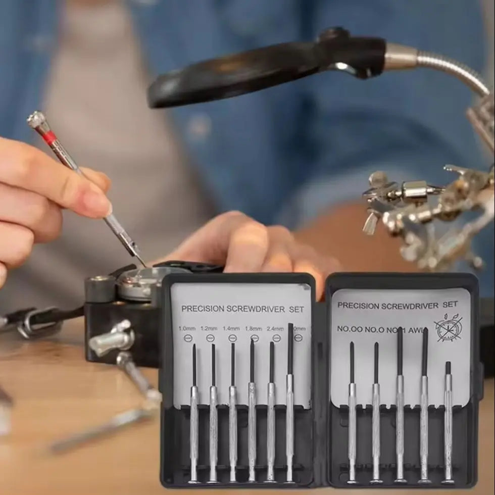 11-Piece Micro Precision Screwdriver Set — For Watches & Other Small Repairs