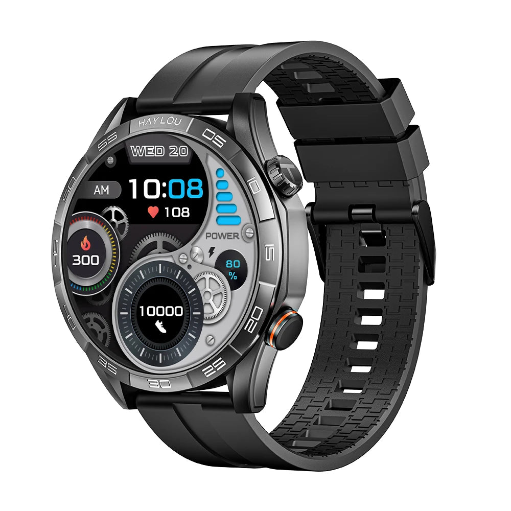 Men's AMOLED Smart Watch — Voice Calling, IP68 Waterproof, 15-Day Battery [Multiple Strap & Colour Options]