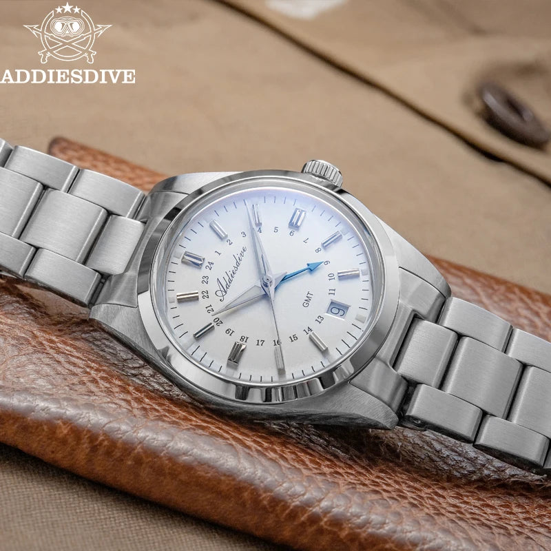 Real GMT, Real Depth, Smaller Fit — ADDIESDIVE AD2065 36mm GMT Quartz  Diver [Colour Options]