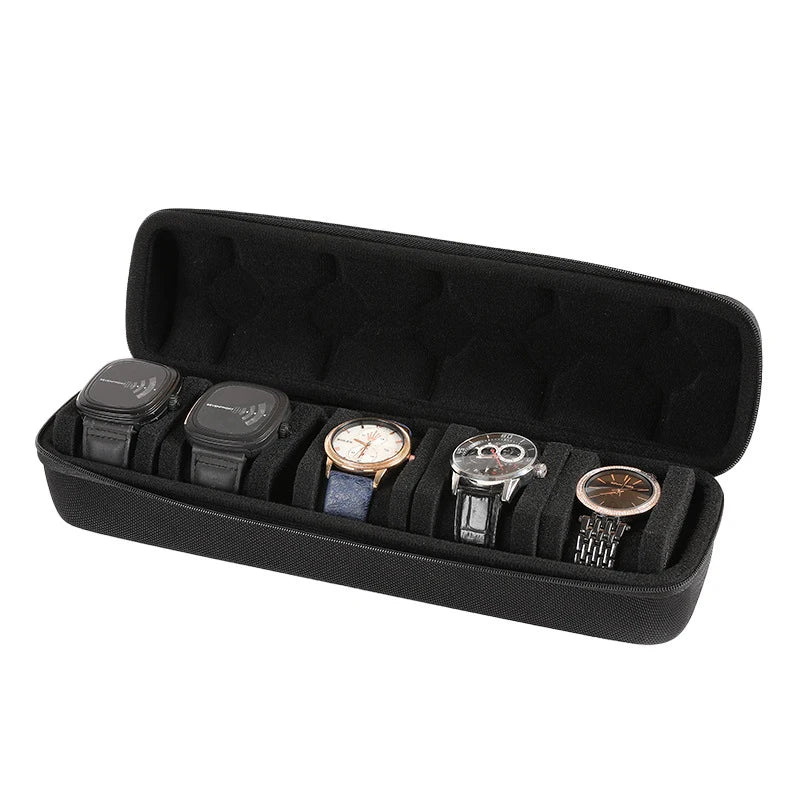 Take Your Watches With You — 5-Slot Travel / Portable  Case & Display