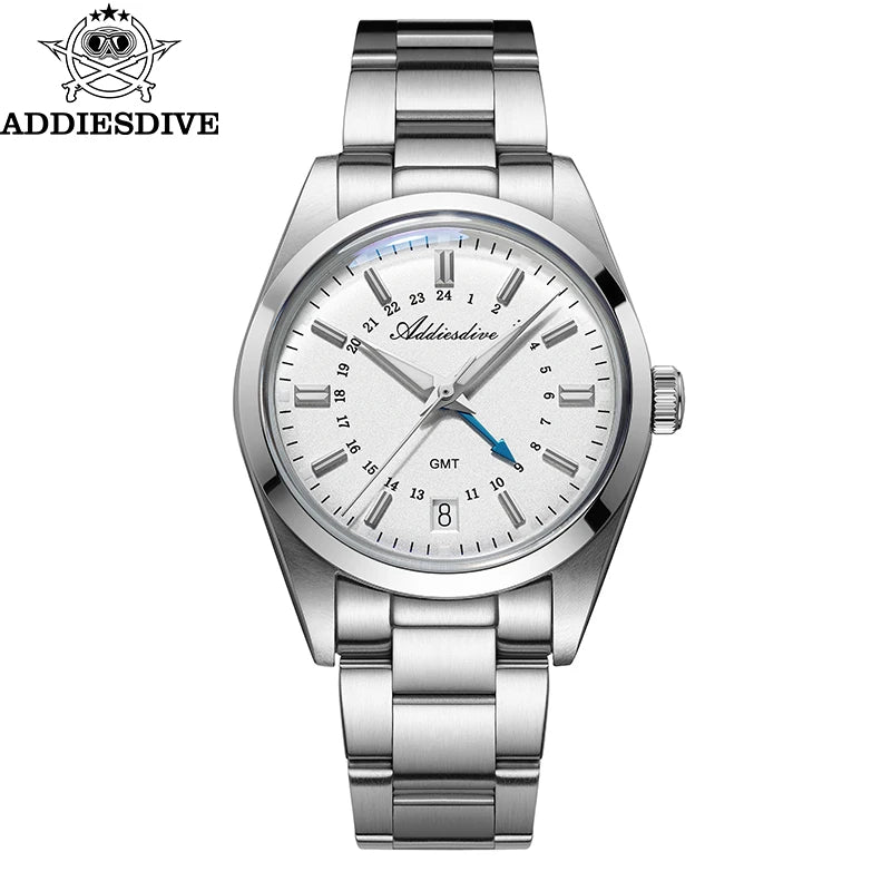 Real GMT, Real Depth, Smaller Fit — ADDIESDIVE AD2065 36mm GMT Quartz  Diver [Colour Options]