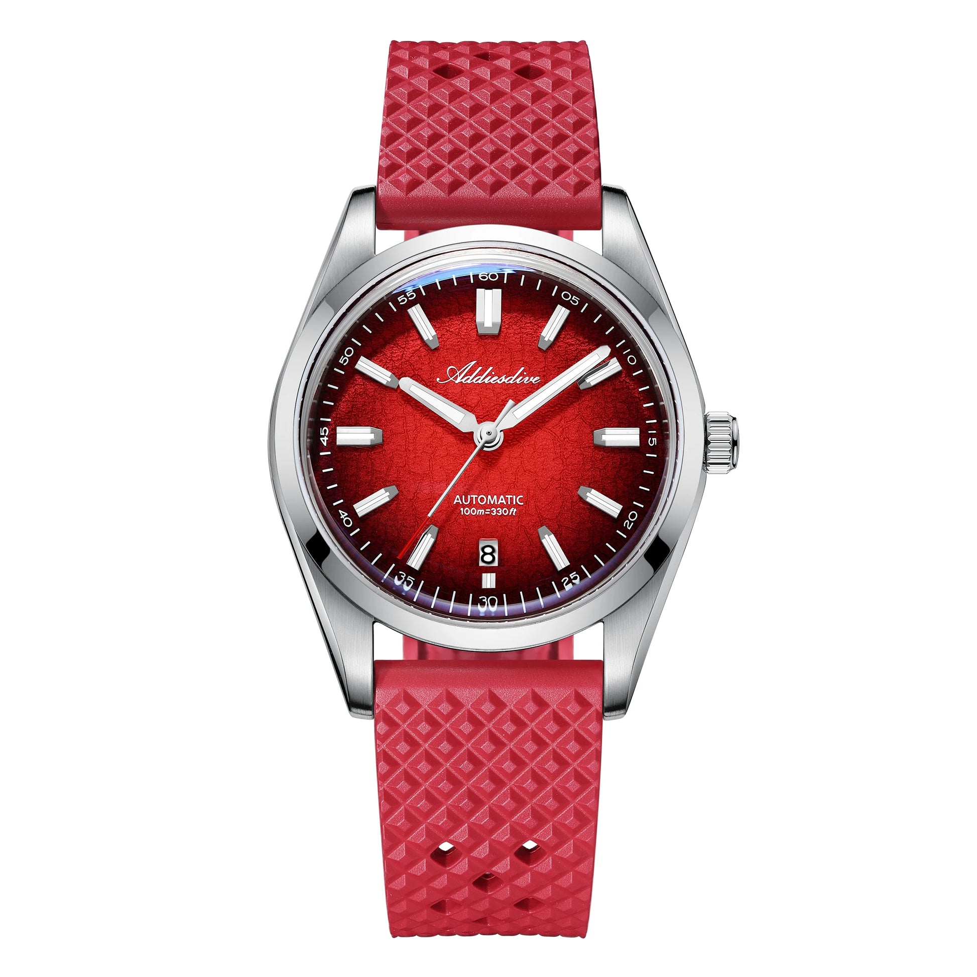 Gradient Diver Watches for Men K1 Mineral Glass Stainless Steel Waterproof Automatic Mechanical Watches AD2531 Luxury