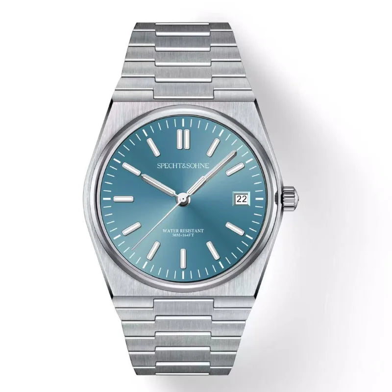 Iconic Looks Specht&Sohne Integrated-Bracelet Sport Watch — Sapphire Crystal, 100M Waterproof [Gold & Silver Strap Options]