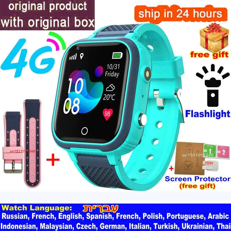 Peace of Mind on Their Wrist — 4G Kids Smart Watch, GPS Tracker, Video Calling & SOS