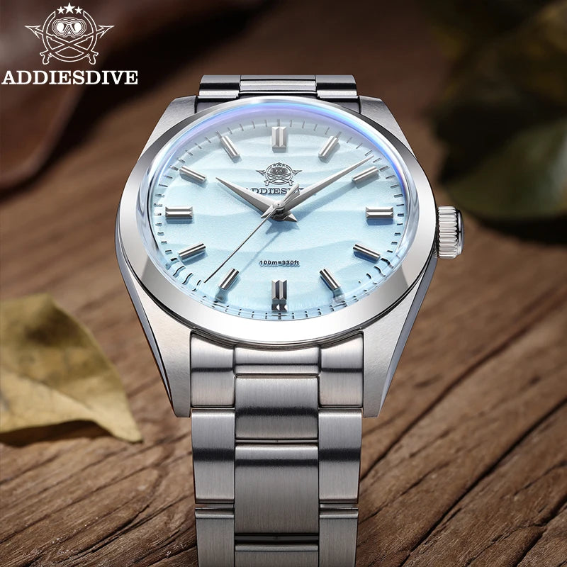 Sand Dial, Beautiful and Trending — ADDIESDIVE AD2030 Quartz Diver, 100M, [Colour and Dial Options]
