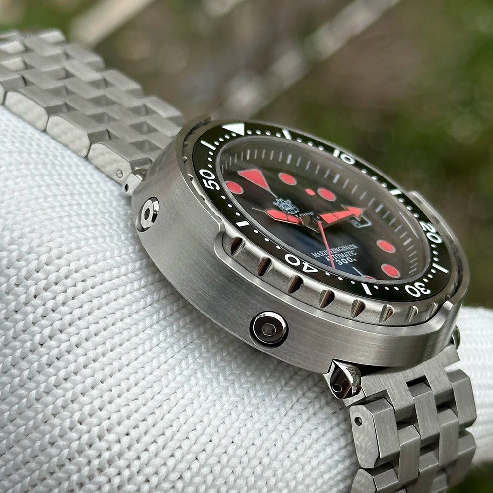 Bold Colour Statement — STEELDIVE SD1975T Upgraded Dial Automatic Shrouded Diver, Ceramic Bezel, 300M Water Resistant [Colour Options & Strap]