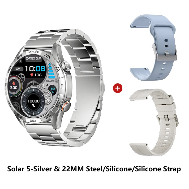 Men's AMOLED Smart Watch — Voice Calling, IP68 Waterproof, 15-Day Battery [Multiple Strap & Colour Options]
