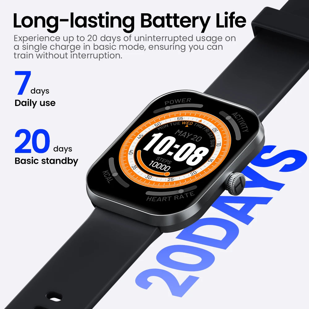 Stay Connected in Style — Voice Calling Smart Watch, IP68 Waterproof, 7-Day Battery [Colour Options]