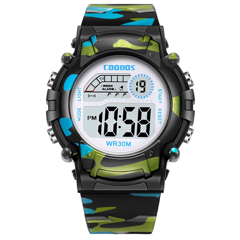 Ready for Anything — Fun Sports Digital Watch for Kids Boys & Girls [Multiple Colour Choices]