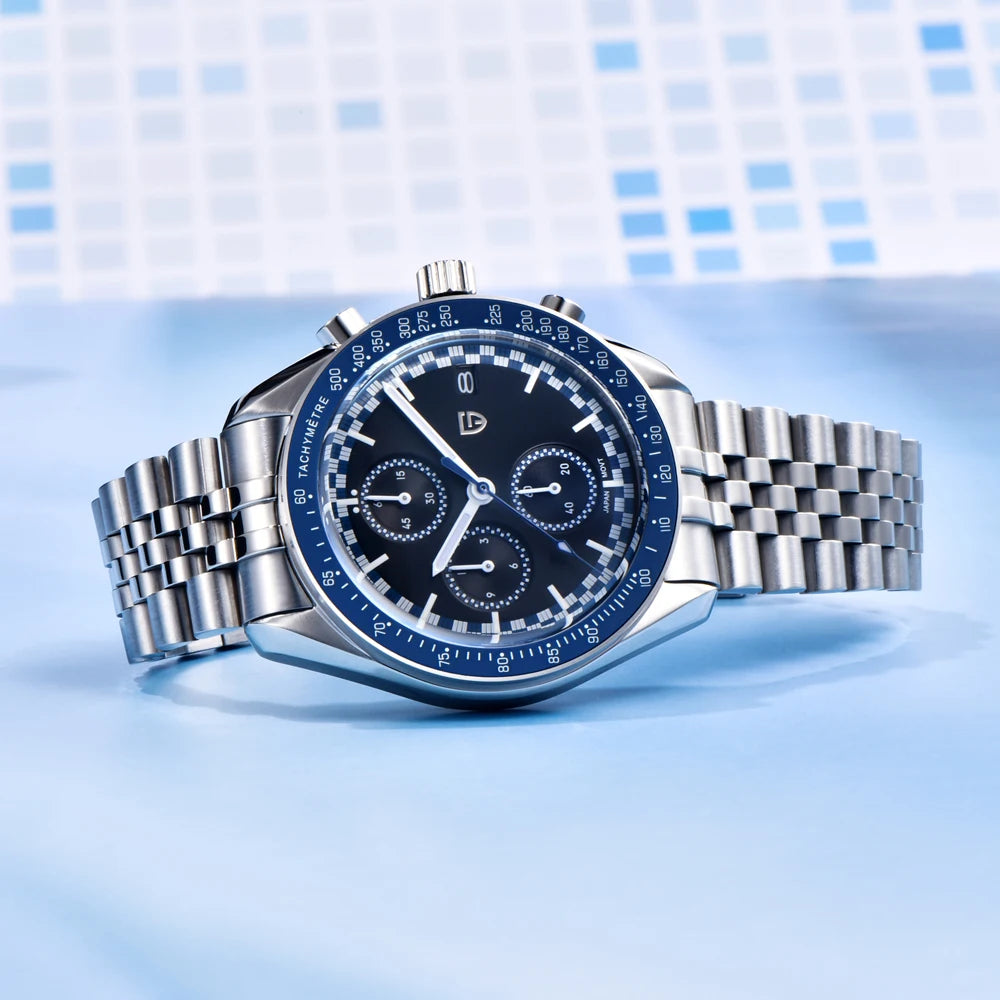 Rally-Ready Style — PAGANI DESIGN PD-1816 Chronograph, Rally Bezel, Sapphire, 100M [Strap & Colour Options]