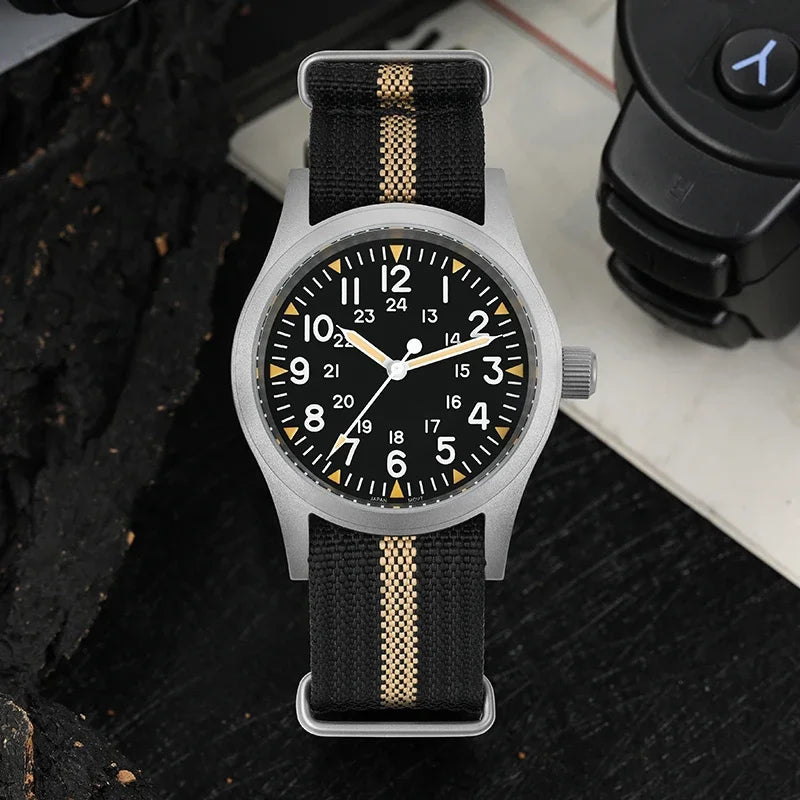Real Value, Real Movement — Militado ML05 Military Watch, Genuine Miyota, 100M [Colour Options]
