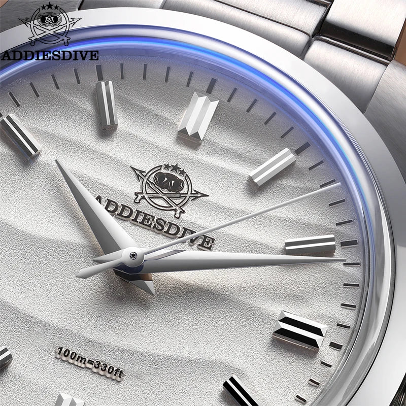 Sand Dial, Beautiful and Trending — ADDIESDIVE AD2030 Quartz Diver, 100M, [Colour and Dial Options]
