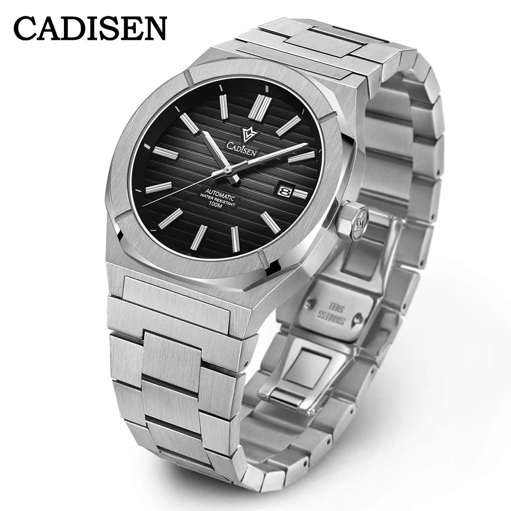 Cadisen C8200 — German-Designed Automatic Watch, Octagonal Case, Genuine Miyota Movement, Sapphire Crystal