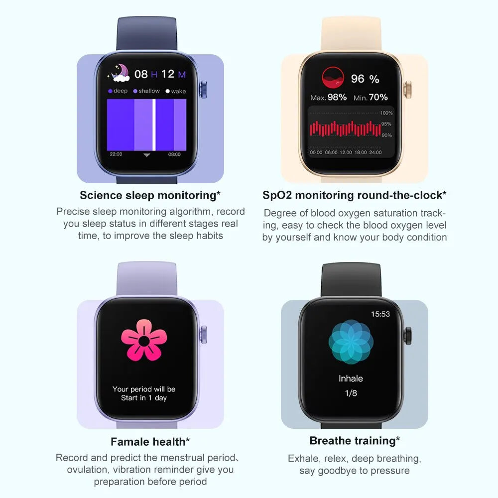 Beautiful Ladies COLMI Smartwatch — Voice Calling, Health Tracking, Built for Her [Colour Options]