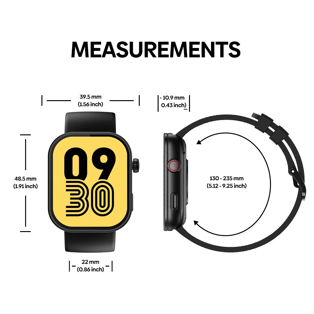 Effortless Everyday Companion — Zeblaze Btalk Plus Men's Voice Calling Smartwatch [Colour Options]