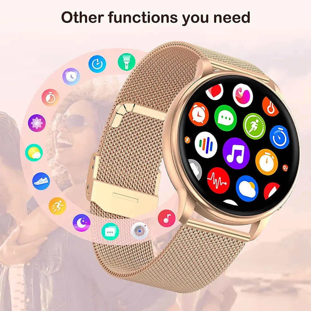 MEVADEN Y22 — Stylish Women's Smart Watch, Bluetooth Calling & Fitness Tracker