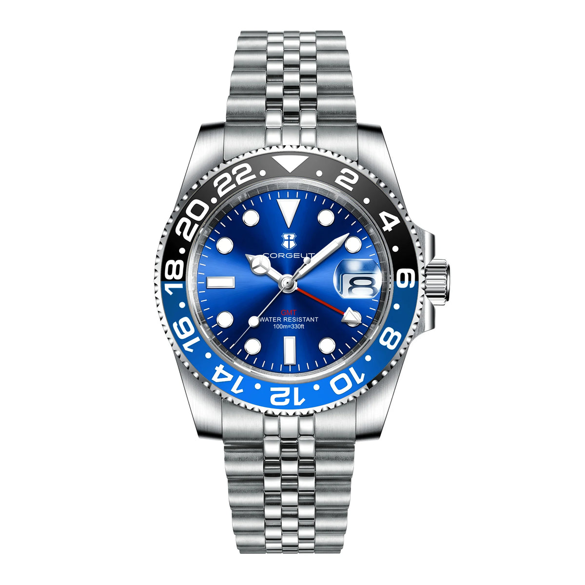 Corgeut GMT Quartz Diver Watch — Iconic Dive Watch Looks, Ceramic Bezel, Unbeatable Value [Multiple Strap & Colour Options]