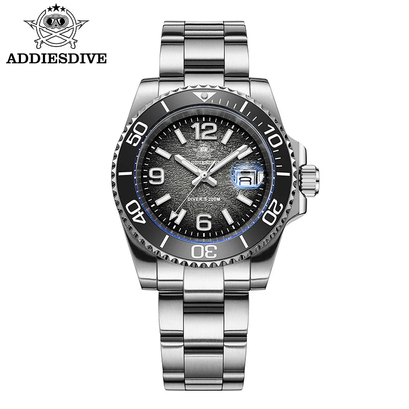 Ready for the Deep — ADDIESDIVE AD2513 41mm Dive Watch, BGW9 Super Luminous, 200M Water Resistant