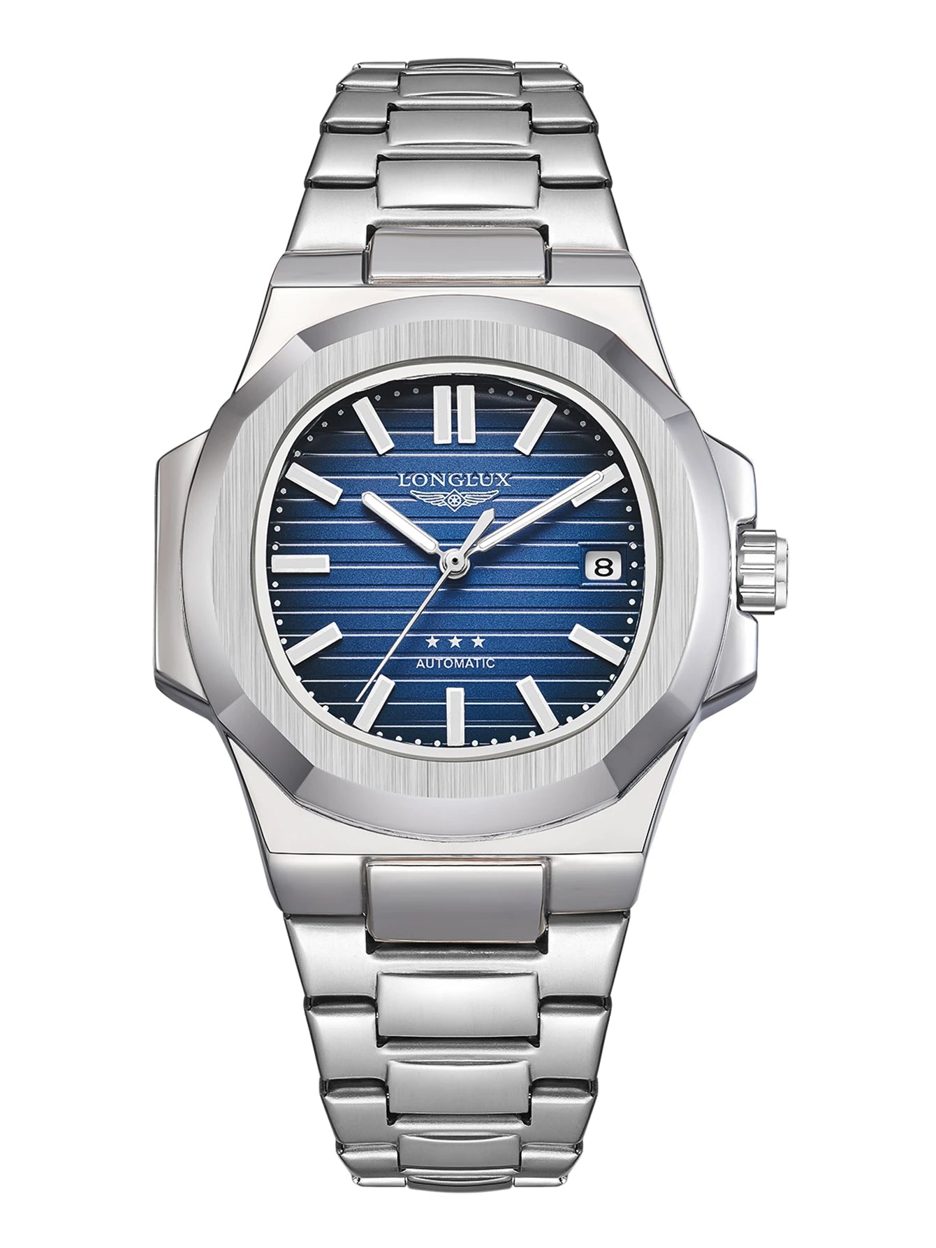 Yacht Board Dial Automatic Watch — Distinctive Case, Date Function [Multiple Colour Options]
