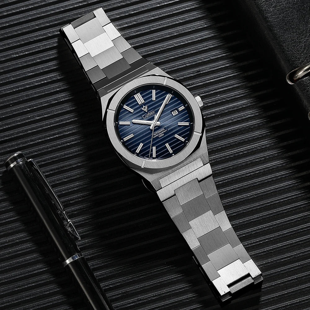 Cadisen C8200 — German-Designed Automatic Watch, Octagonal Case, Genuine Miyota Movement, Sapphire Crystal