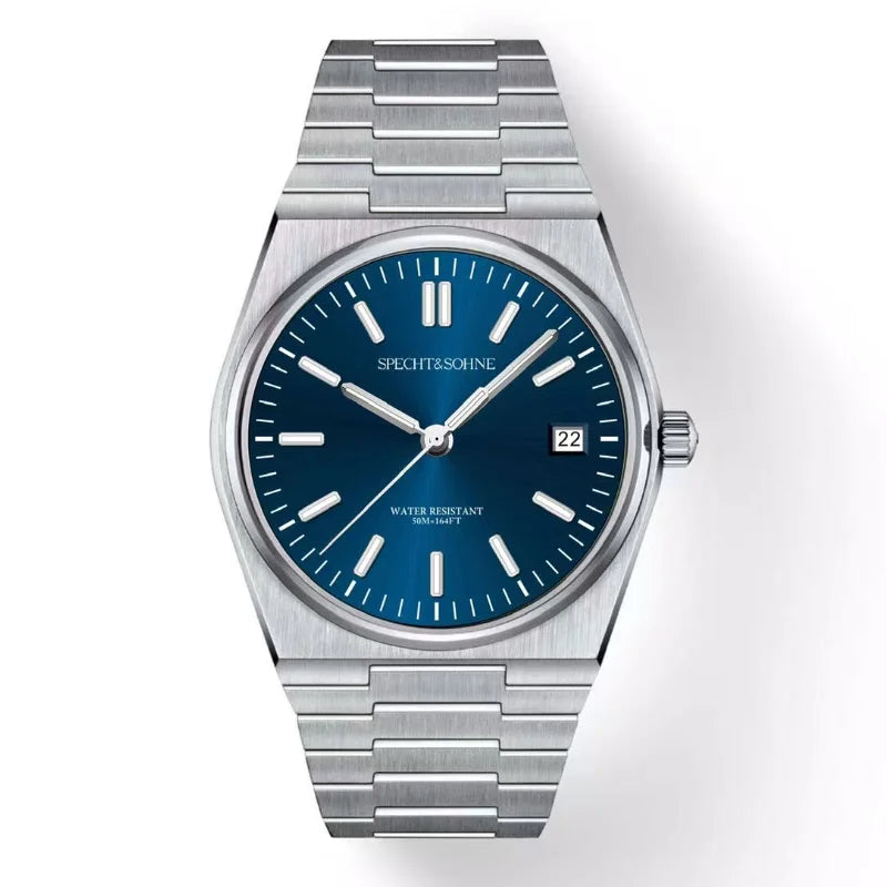 Iconic Looks Specht&Sohne Integrated-Bracelet Sport Watch — Sapphire Crystal, 100M Waterproof [Gold & Silver Strap Options]