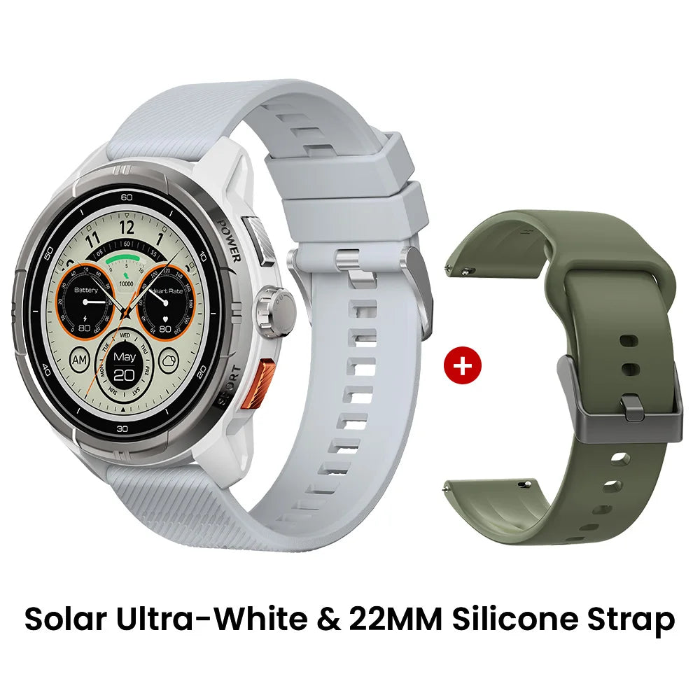 Solar Ultra GPS Smartwatch - 1.6" AMOLED Display, 22-Day Battery, 170 Sport Modes [Multiple Colour Options]