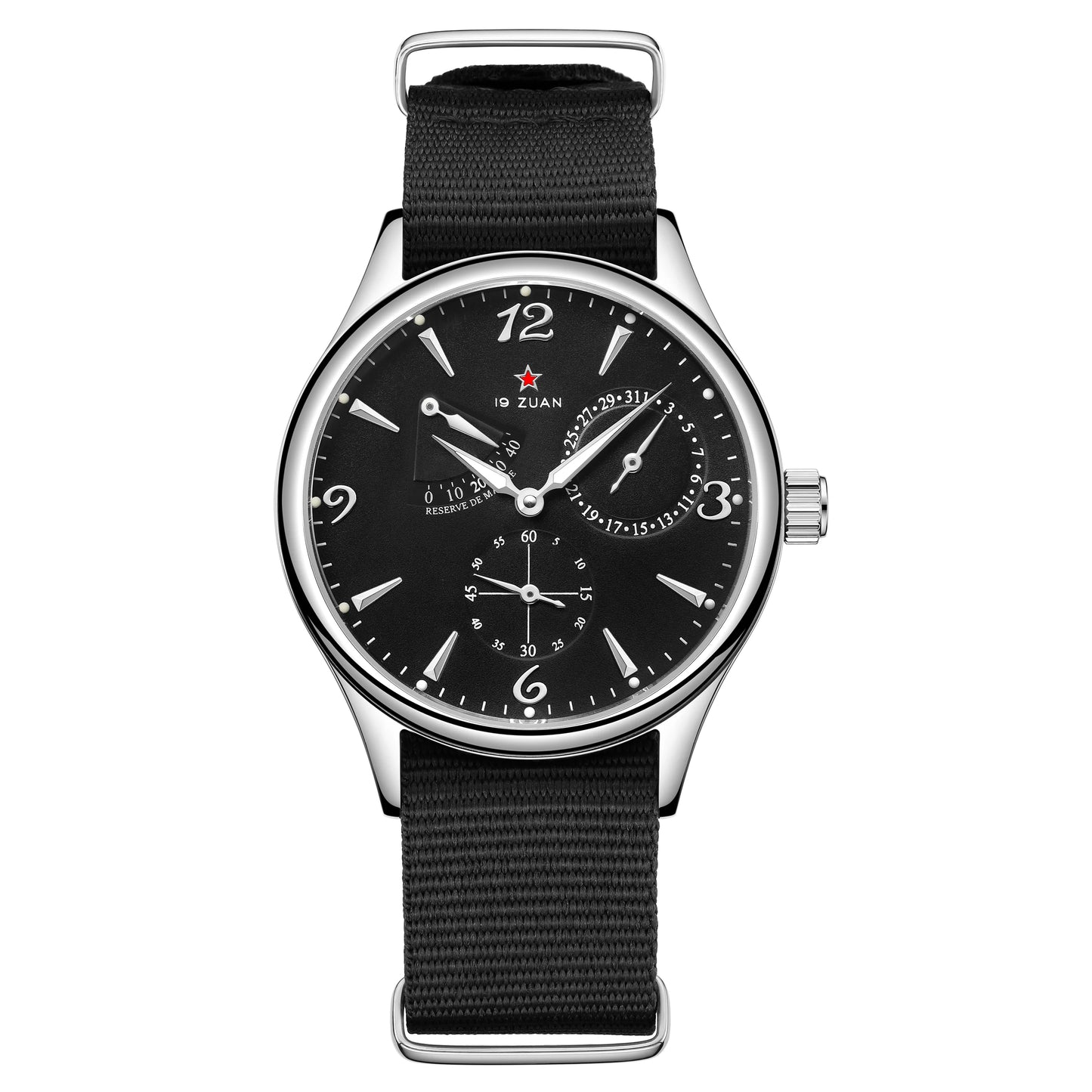 New 1963 40Mm Mens Pilot Automatic Mechanical Watch Seagull ST17 Sapphire Crystal Waterproof Retro Style