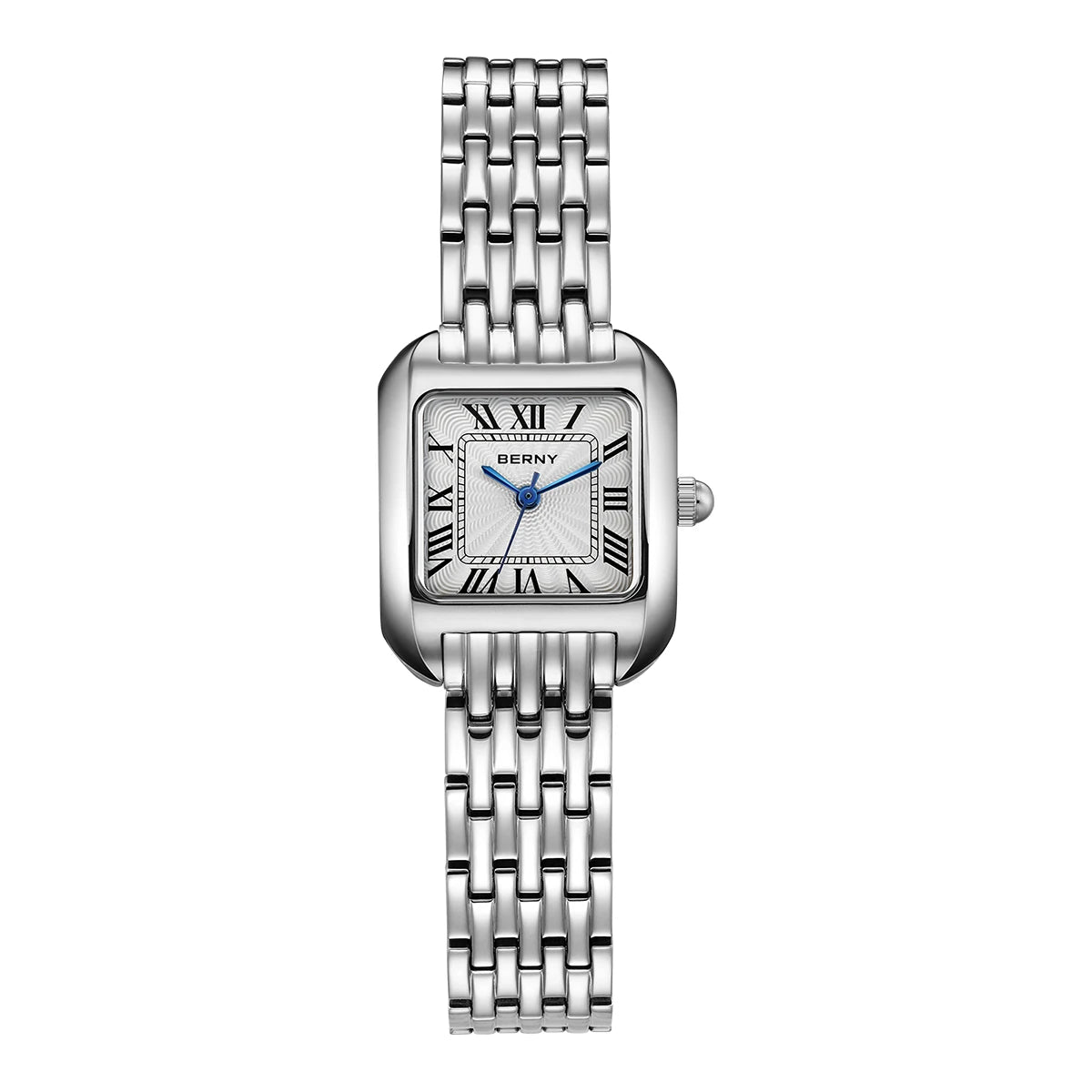 Captivating BERNY 2706VLS — Women's Square Watch, Roman Numeral Dial, Elegant Style