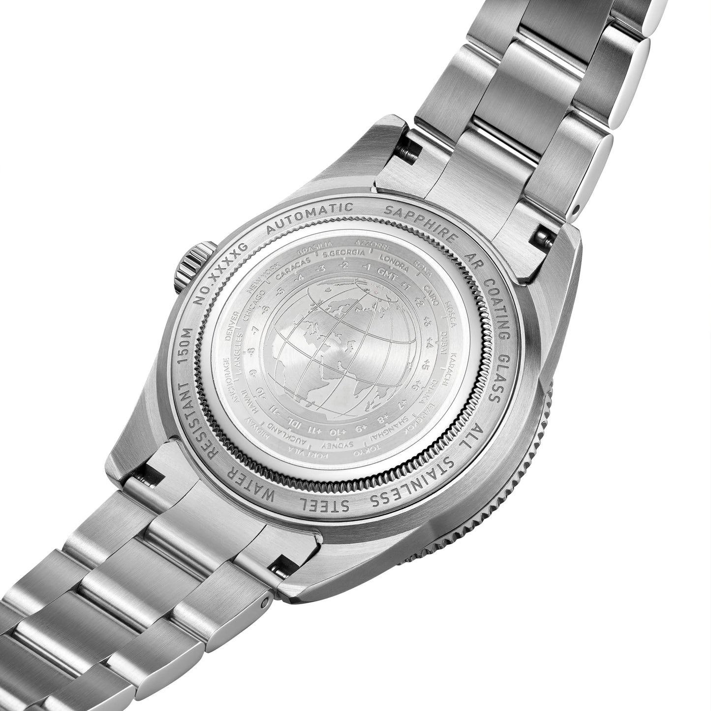 One Real GMT Watch — WISHDOIT 9007 Automatic, Sapphire Crystal Two Straps Included