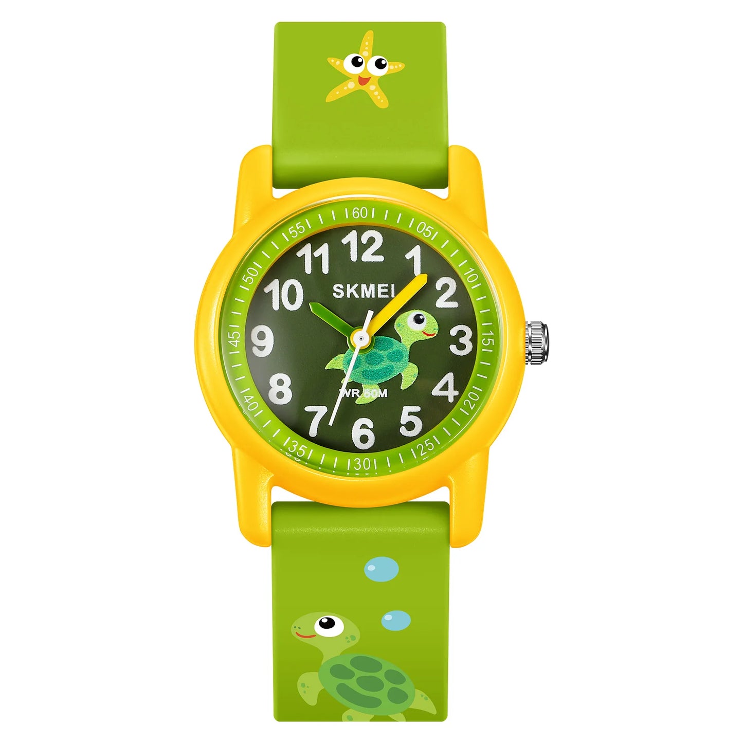 Beautiful SKMEI Kids Watch — 50m Waterproof, Boys & Girls [Colour & Cartoon Options]