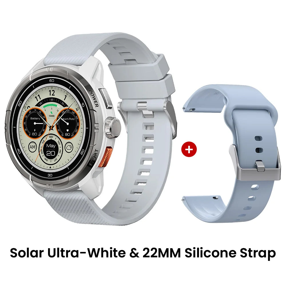 Solar Ultra GPS Smartwatch - 1.6" AMOLED Display, 22-Day Battery, 170 Sport Modes [Multiple Colour Options]