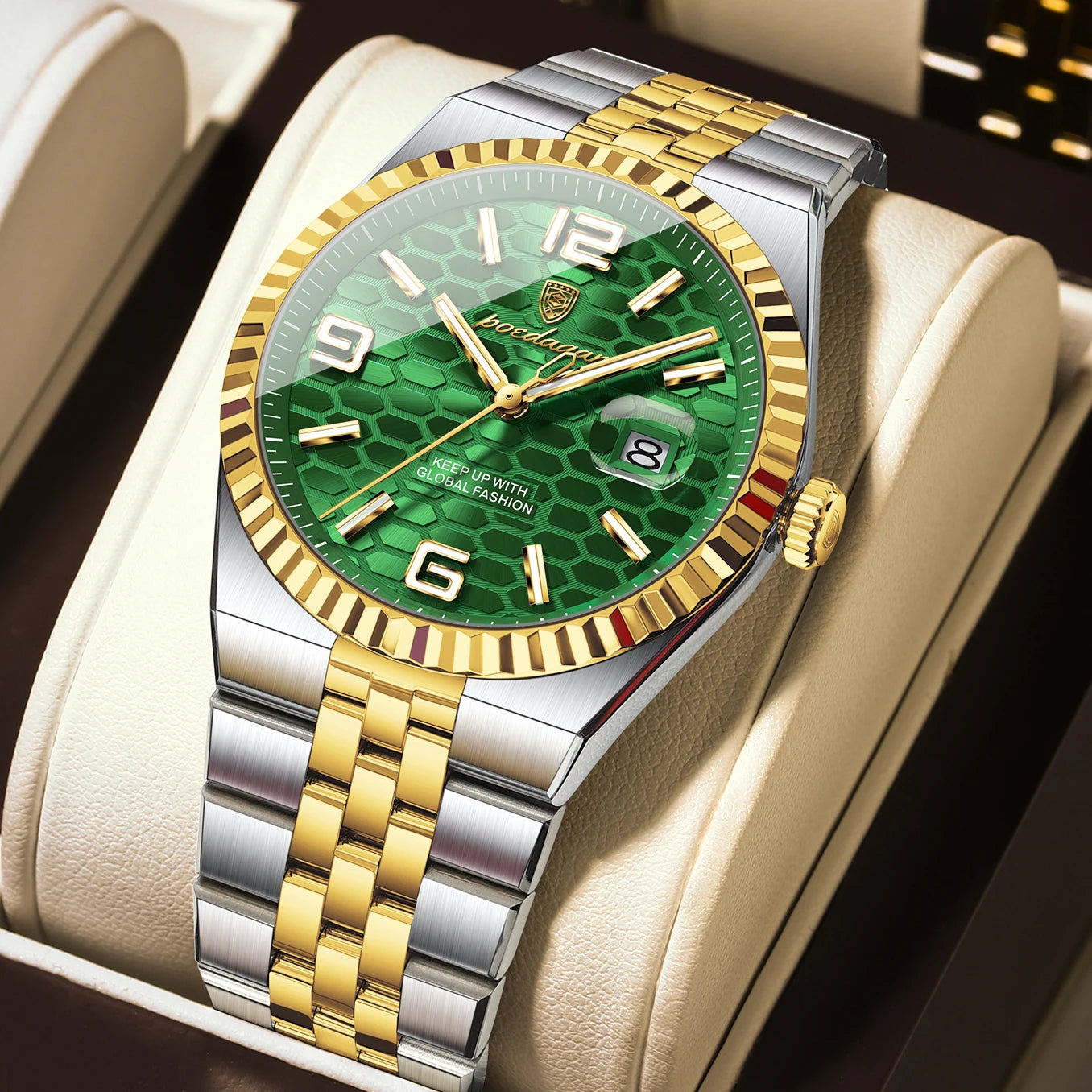 Stunning POEDAGAR Women's Watch — Crystal-Accented, Stainless Steel, Looks Far More Expensive Than Its Price [Multiple Dial & Colour Options]