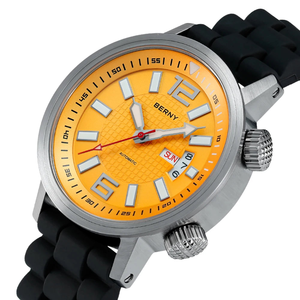 Serious Diver, Serious Value — BERNY 200m Automatic Watch [Colour & Strap Options]