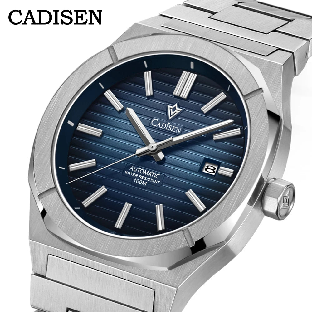Cadisen C8200 — German-Designed Automatic Watch, Octagonal Case, Genuine Miyota Movement, Sapphire Crystal