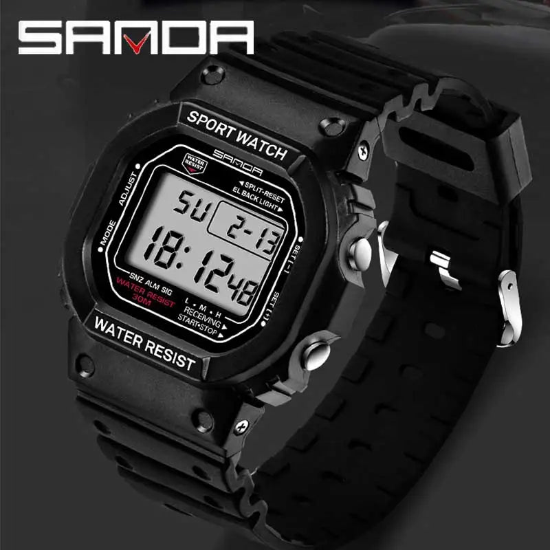 SANDA Classic Digital Sports Watch — Rugged, Shockproof, Built to Last