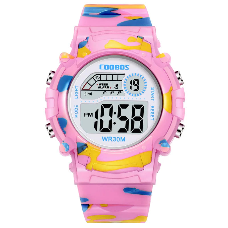Ready for Anything — Fun Sports Digital Watch for Kids Boys & Girls [Multiple Colour Choices]