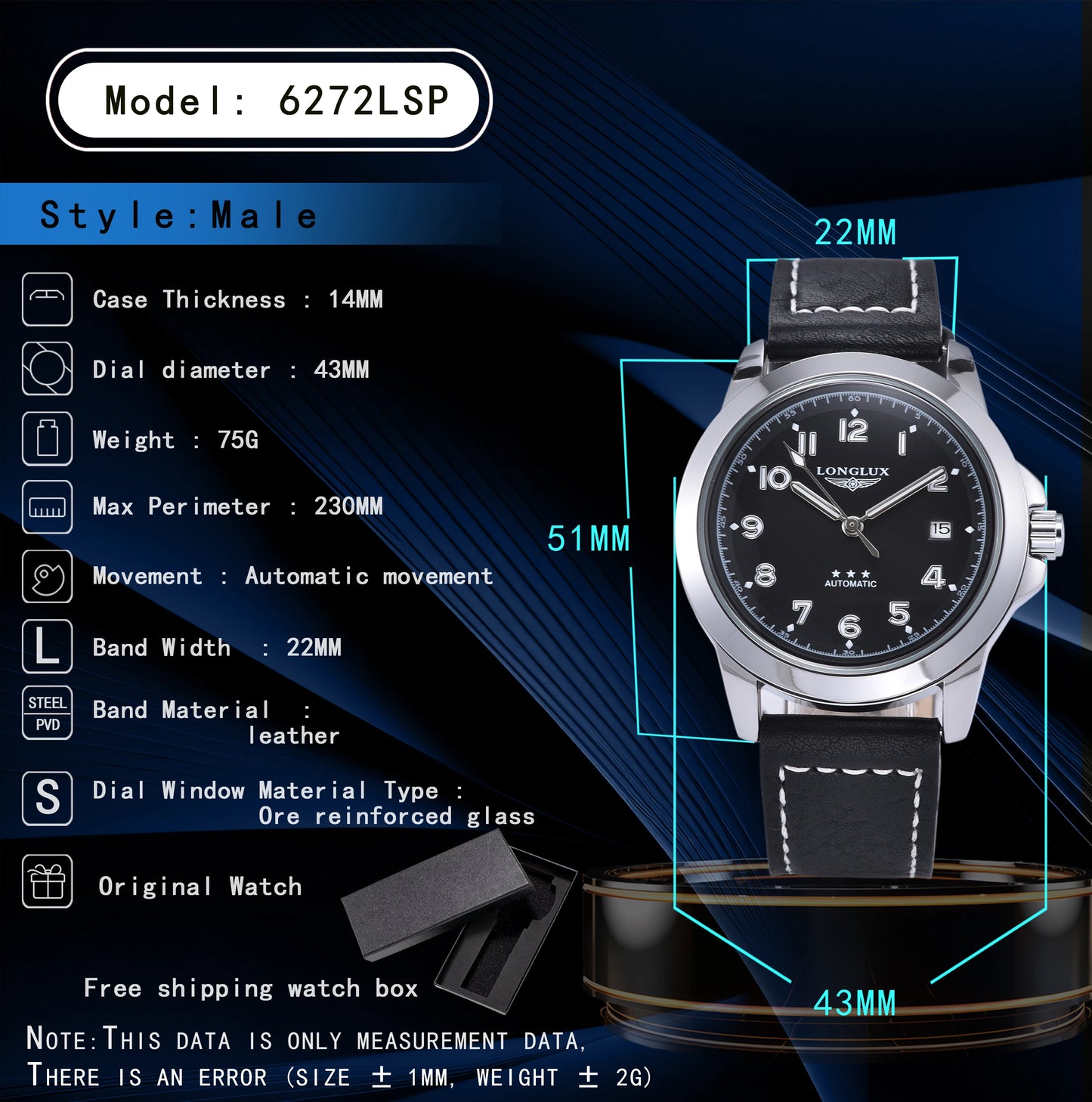 Stunner with low cost LONGLUX Automatic Fashion Watch — Vibrant Colour Options