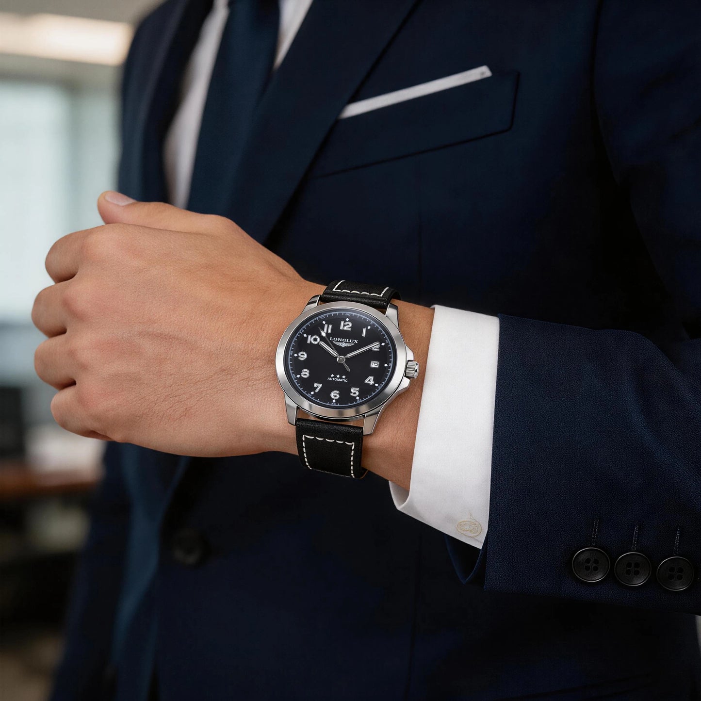 Stunner with low cost LONGLUX Automatic Fashion Watch — Vibrant Colour Options