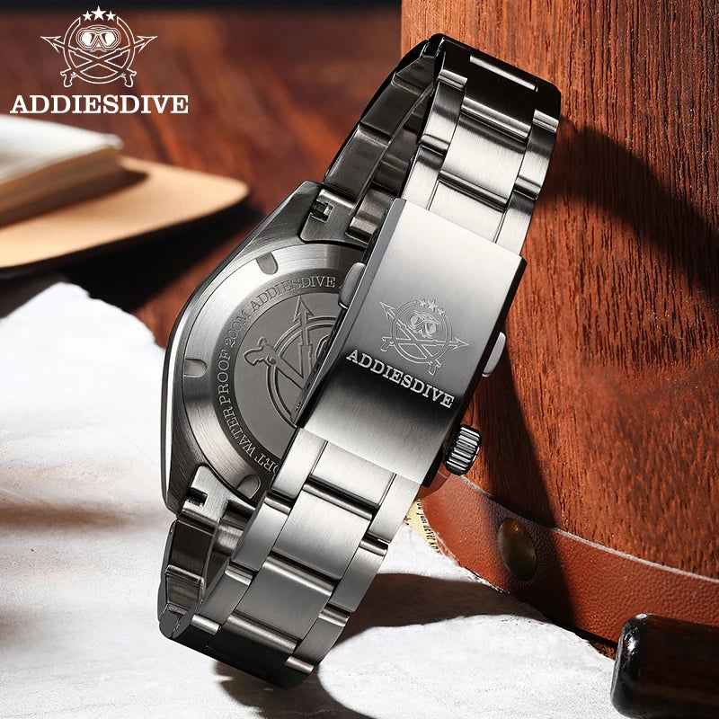 Stand Out Bold Presence — ADDIESDIVE Swiss Ronda GMT, Sapphire Crystal, 200M Dive-Rated