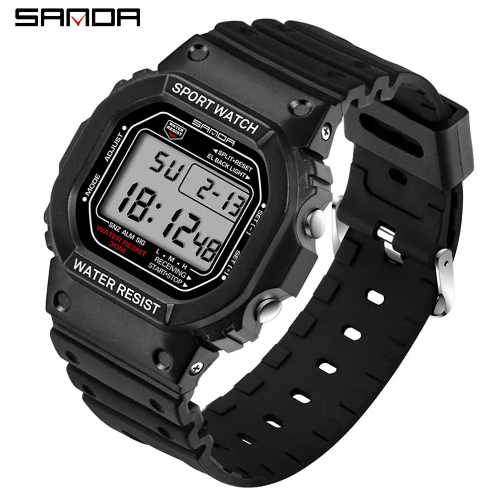 SANDA Classic Digital Sports Watch — Rugged, Shockproof, Built to Last